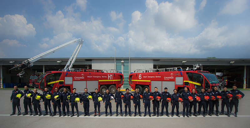 A picture of the Airport Emergency Service at Changi Airport